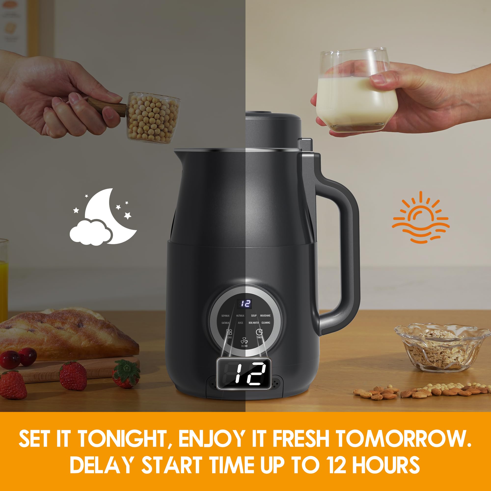 MyDepot Blender 
SET IT TONIGHT, ENJOY IT FRESH TOMORROW.
DELAY START TIME UP TO 12 HOURS